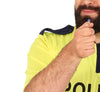 GP88190 – Polizei Uniform Karneval Kostüm Cap – Größe: 54 - 56 (XL) – Farbe: Gelb