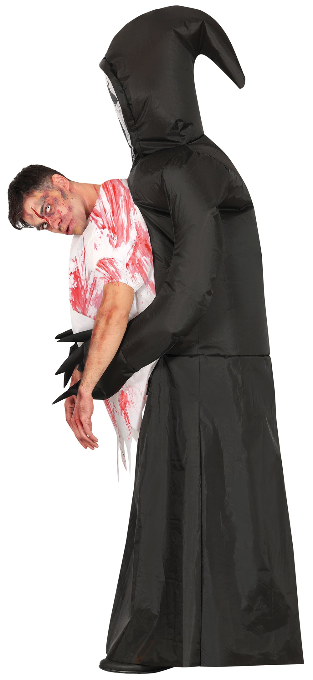 GP88025 – Halloween Phantom Tunika Mit Ventilator – Größe: 52 - 54 (L) – Farbe: Schwarz