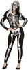 GP88039 – Skelett Halloween Jumpsuit Kostüm Grusel – Größe: 38 - 40 (M) – Farbe: Schwarz