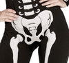 GP88039 – Skelett Halloween Jumpsuit Kostüm Grusel – Größe: 42 - 44 (L) – Farbe: Schwarz