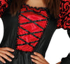 GP88052 – Vampir Halloween Gräfin Kostüm – Größe: 42 - 44 (L) – Farbe: Rot