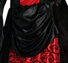 GP88052 – Vampir Halloween Gräfin Kostüm – Größe: 44 - 46 (XL) – Farbe: Rot