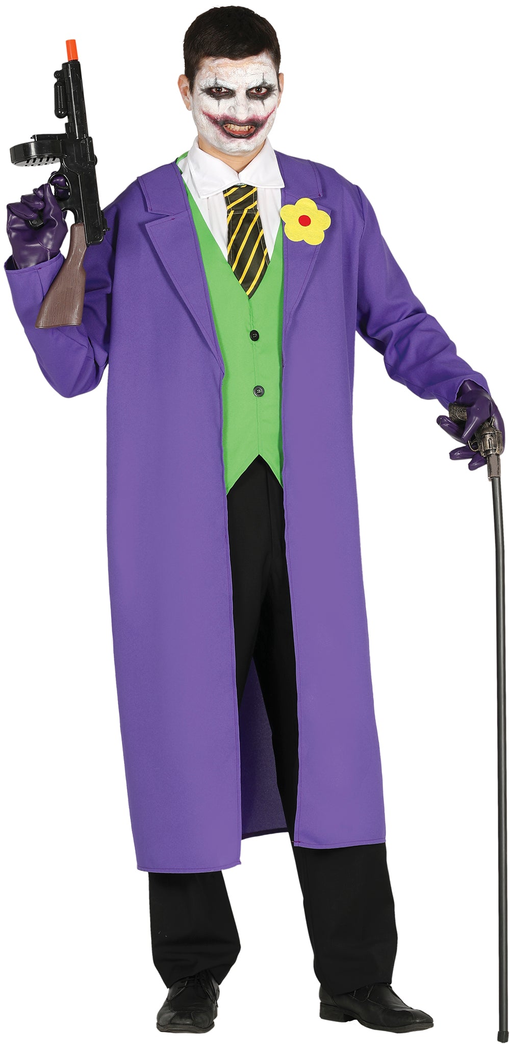 GP88059 – Mr Smile Halloween Bösewicht Clown – Größe: 52 - 54 (L) – Farbe: Lila
