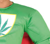GP88275 – Superhelden Abenteuerfigur Rastafarian – Größe: 46 - 48 (S) – Farbe: Grün