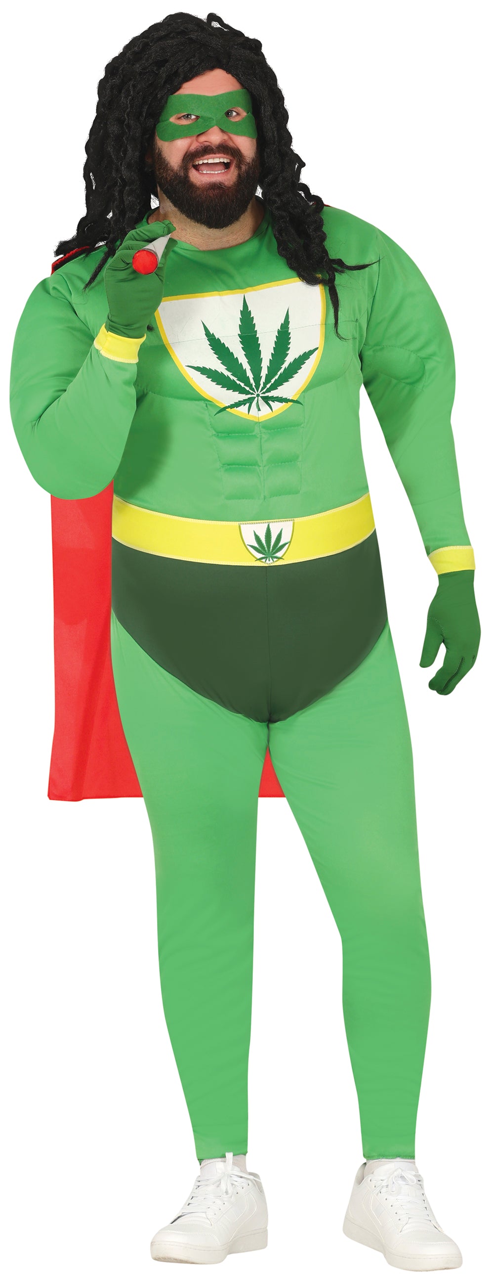GP88275 – Superhelden Abenteuerfigur Rastafarian – Größe: 54 - 56 (XL) – Farbe: Grün