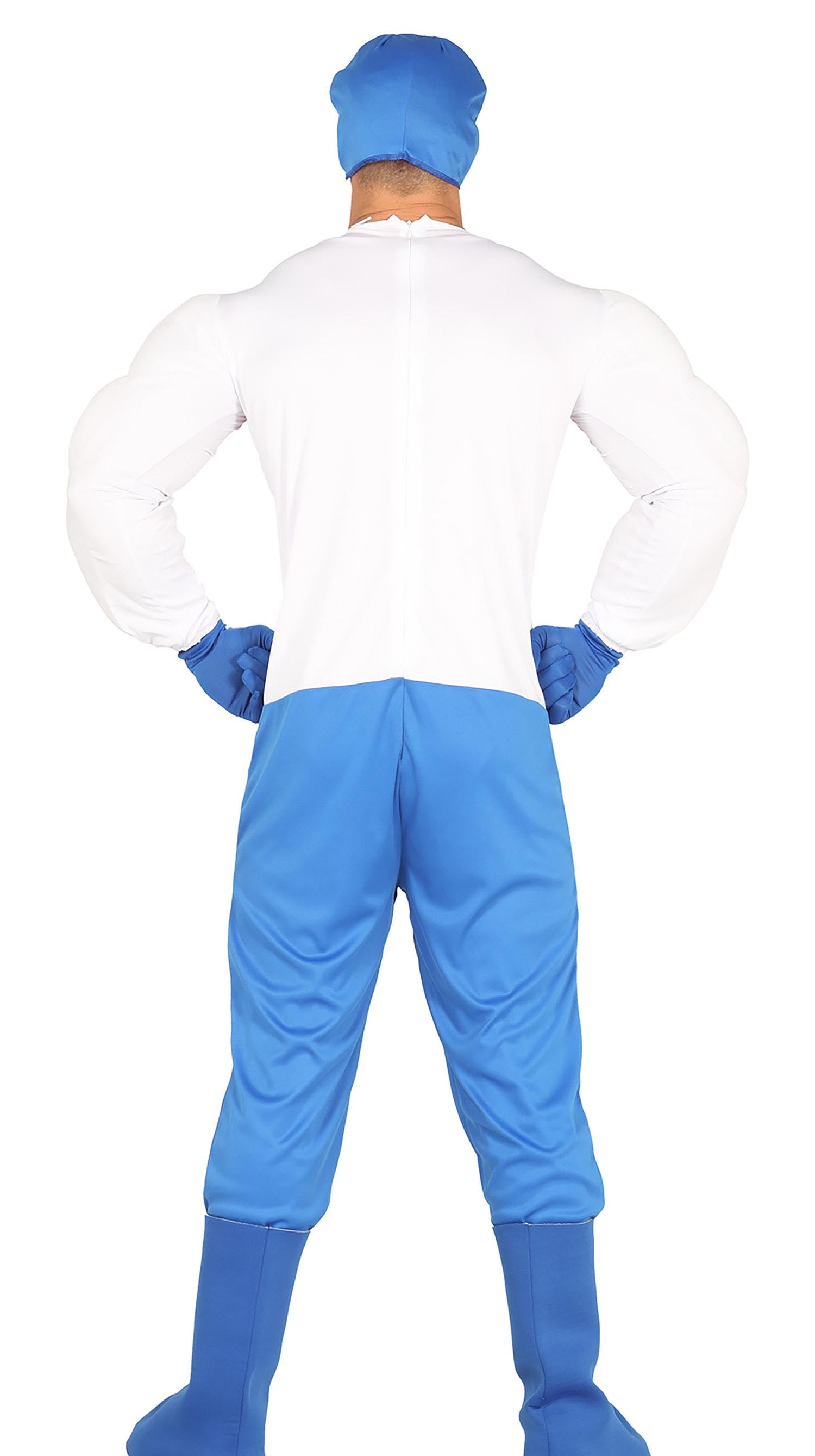 GP88280 – Superheld Maske Abenteuerfigur Kostüm – Größe: 54 - 56 (XL) – Farbe: Blau