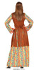 GP88289 – Hippie Flower Power Kleid 60s – Größe: 36 - 38 (S) – Farbe: Braun