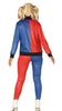 GP88372 – Clown Bösewicht Kostüm Halloween Harlekin – Größe: 36 - 38 (S) – Farbe: Blau