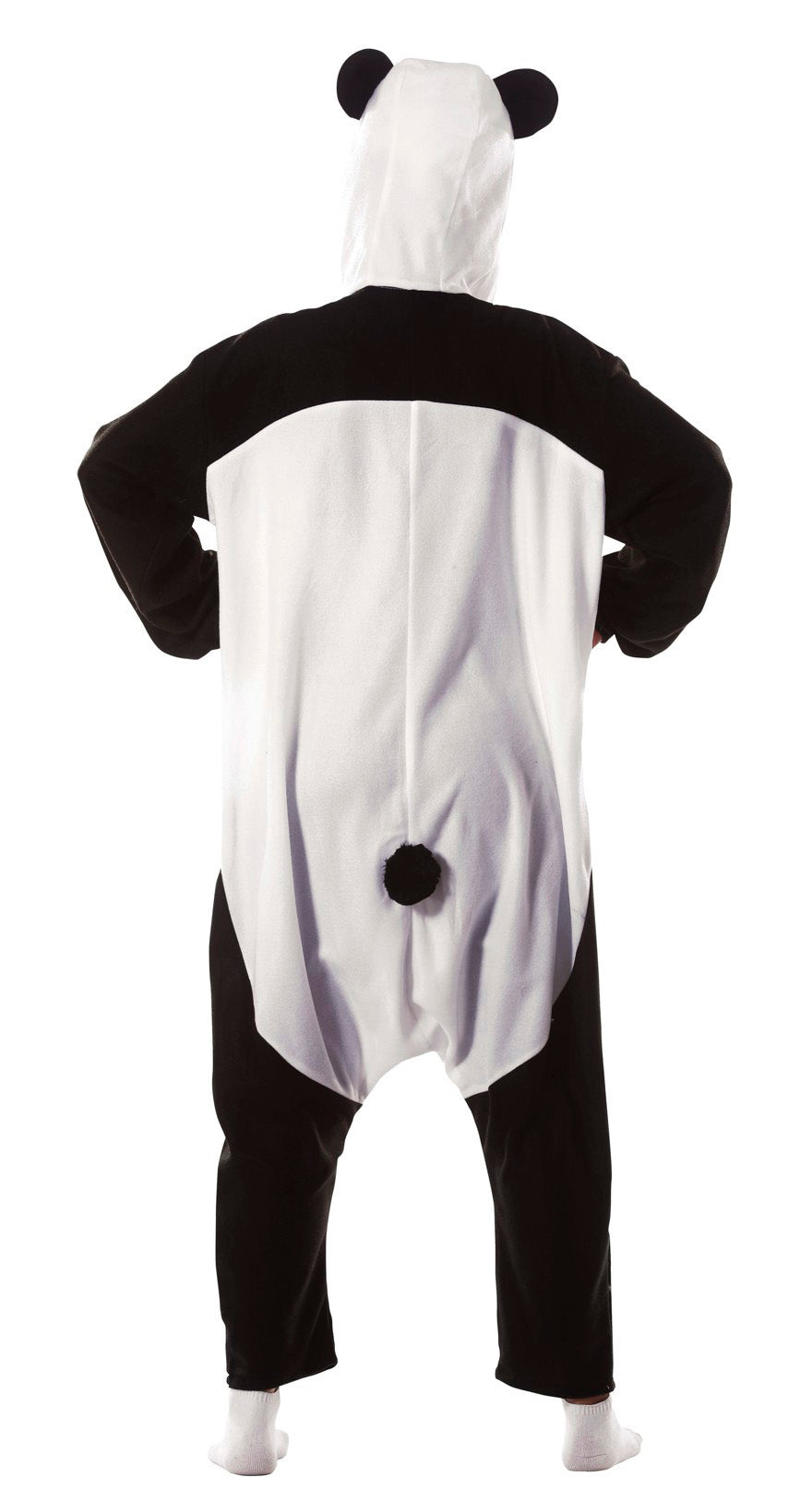 GP84612 – Tier Kigurumi Panda Kostüm Overall – Größe: 38 - 40 (M) – Farbe: Weiß