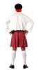 GP84614 – Weltkulturen Schottischer Kilt Kostüm – Größe: 48 - 50 (M) – Farbe: Weiß