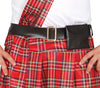 GP84614 – Weltkulturen Schottischer Kilt Kostüm – Größe: 48 - 50 (M) – Farbe: Weiß