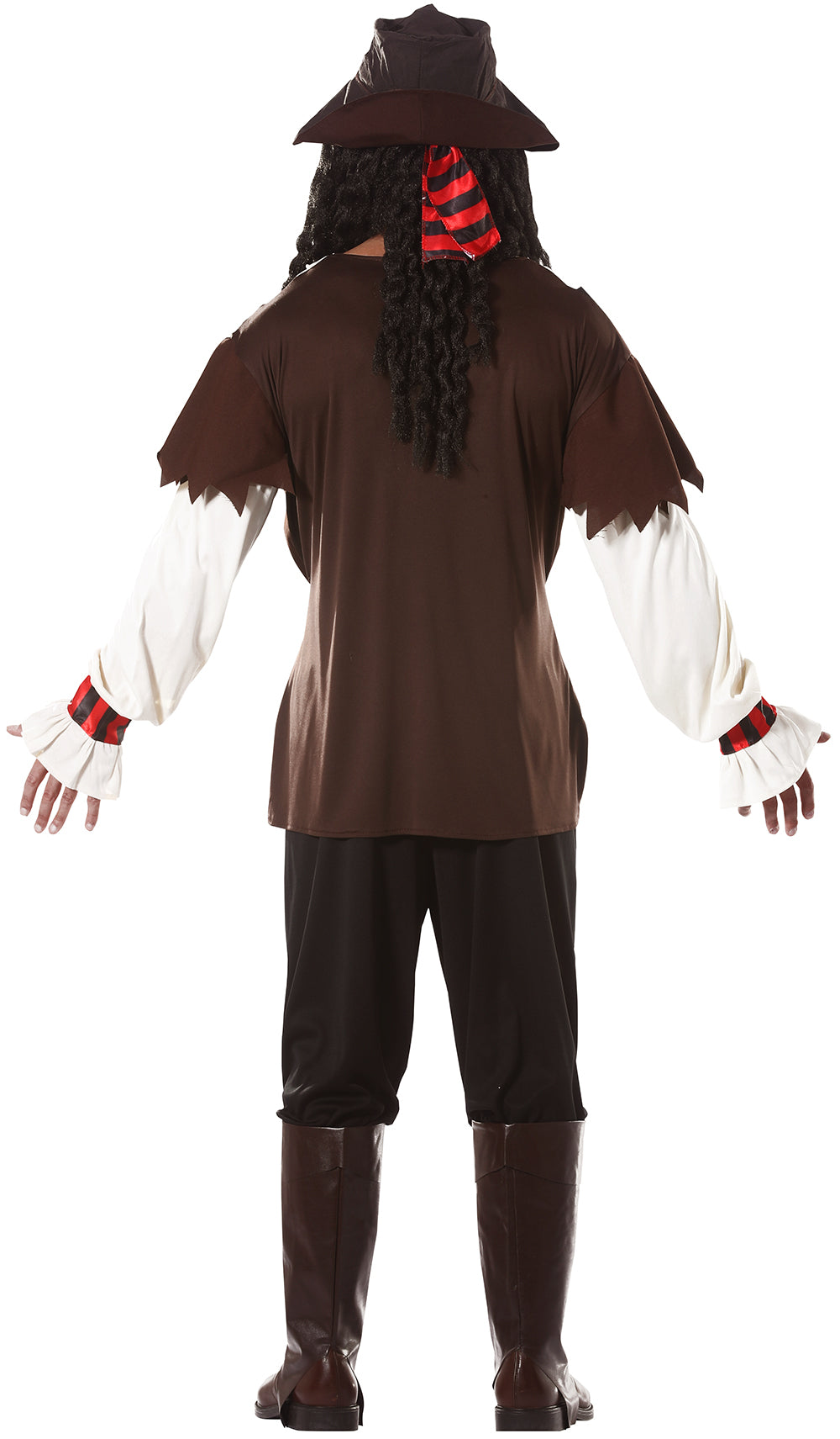 GP86505 – Pirat Abenteuer Kostüm Karneval Fasching – Größe: 48 - 50 (M) – Farbe: Braun