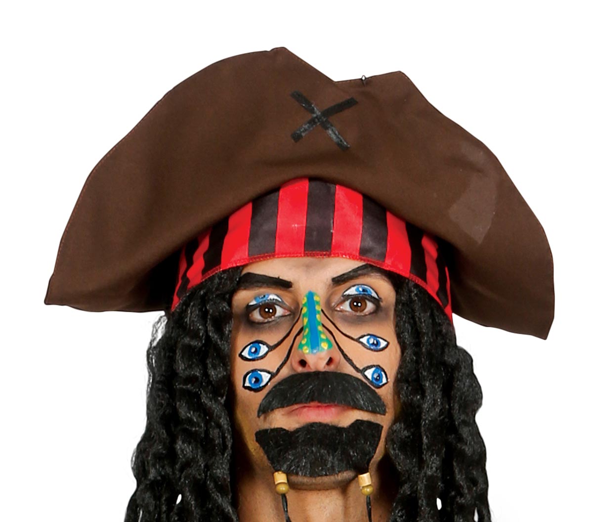 GP86505 – Pirat Abenteuer Kostüm Karneval Fasching – Größe: 48 - 50 (M) – Farbe: Braun