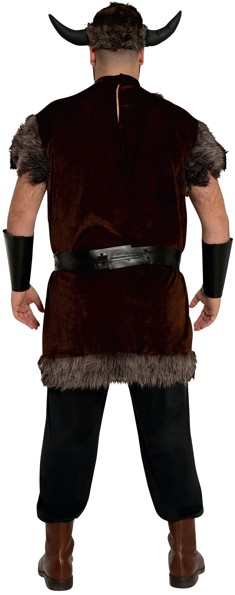 GP80415 – Wikinger Krieger Kostümhelm Hörner – Größe: 54 - 56 (XL) – Farbe: Braun