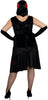 GP84366 – 20S Charleston Tanzkleid Rot Schwarz – Größe: 44 - 46 (XL) – Farbe: Schwarz