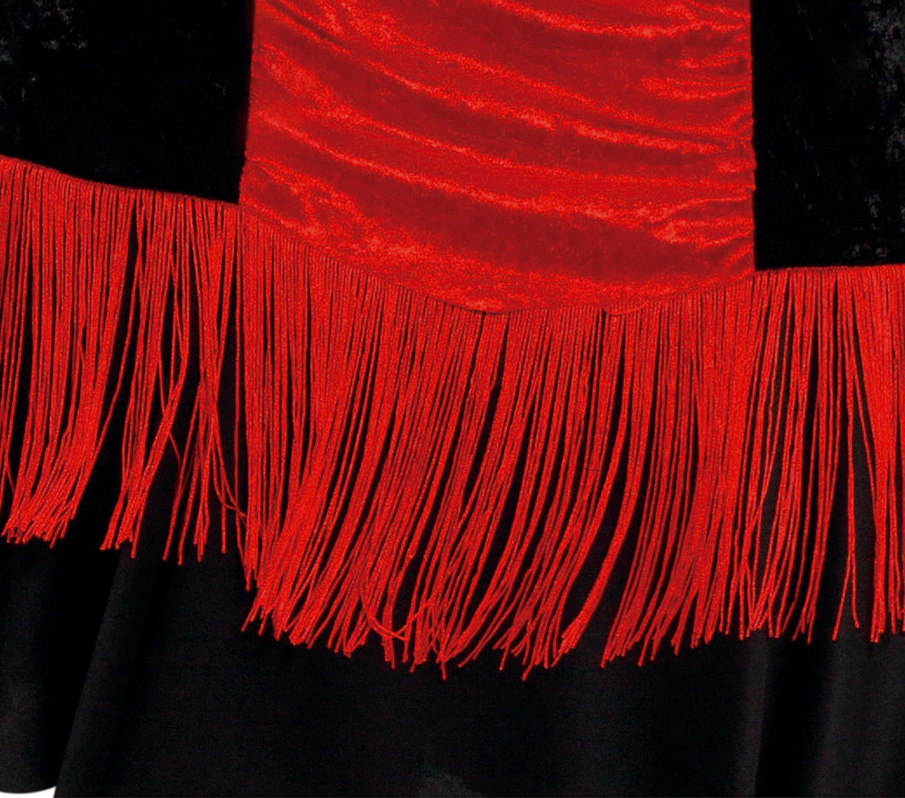 GP84366 – 20S Charleston Tanzkleid Rot Schwarz – Größe: 44 - 46 (XL) – Farbe: Schwarz