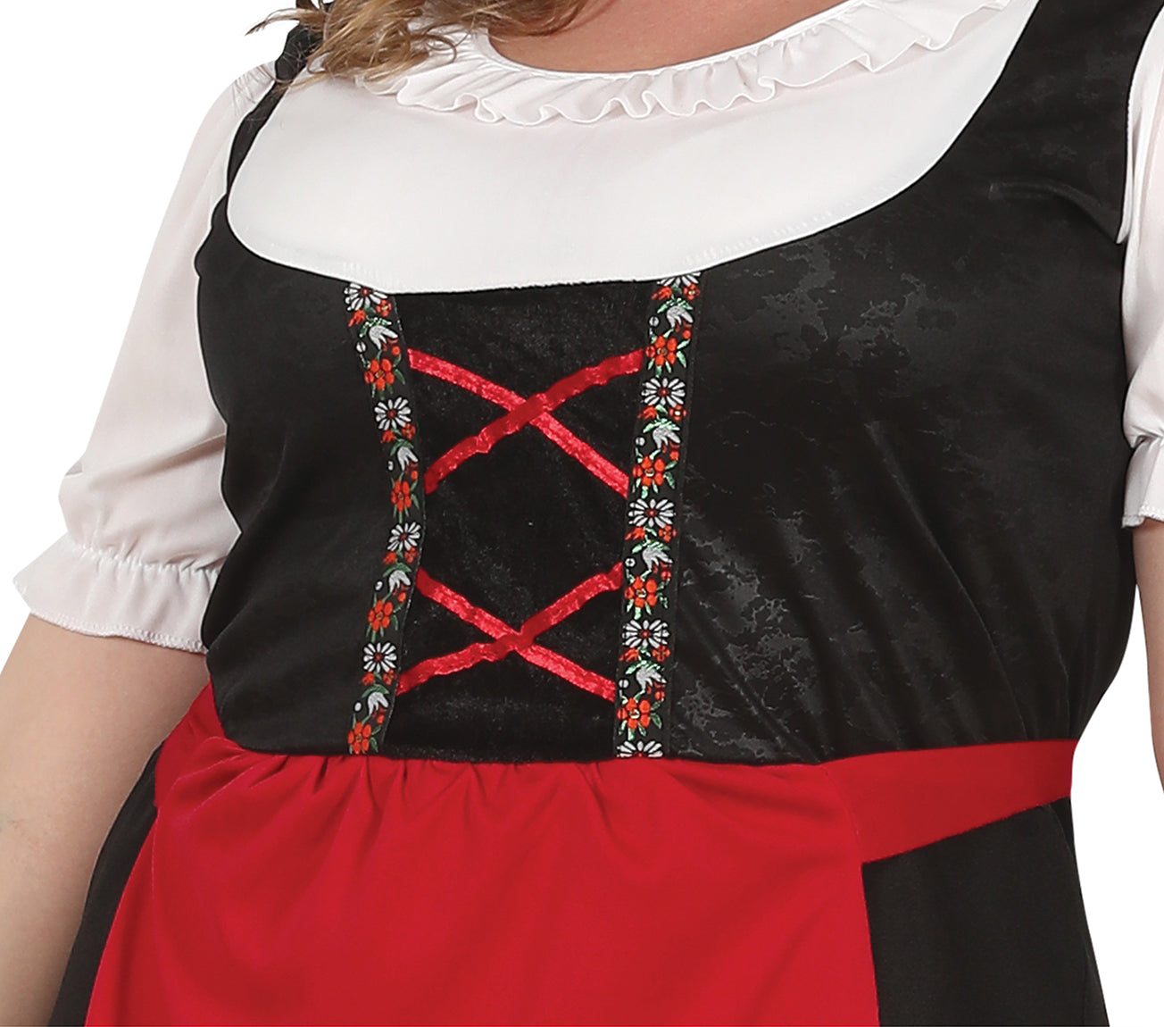 GP84619 – Oktoberfest Tracht Dirndl Klassisch – Größe: 44 - 46 (XL) – Farbe: Schwarz