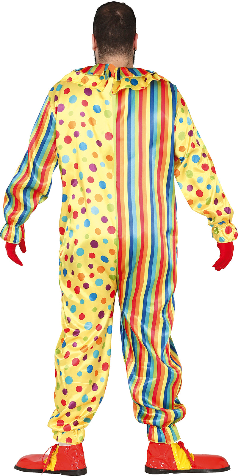 GP84362 – Clown Karneval Spaßbote Humorvolle – Größe: 54 - 56 (XL) – Farbe: Mehrfarbig
