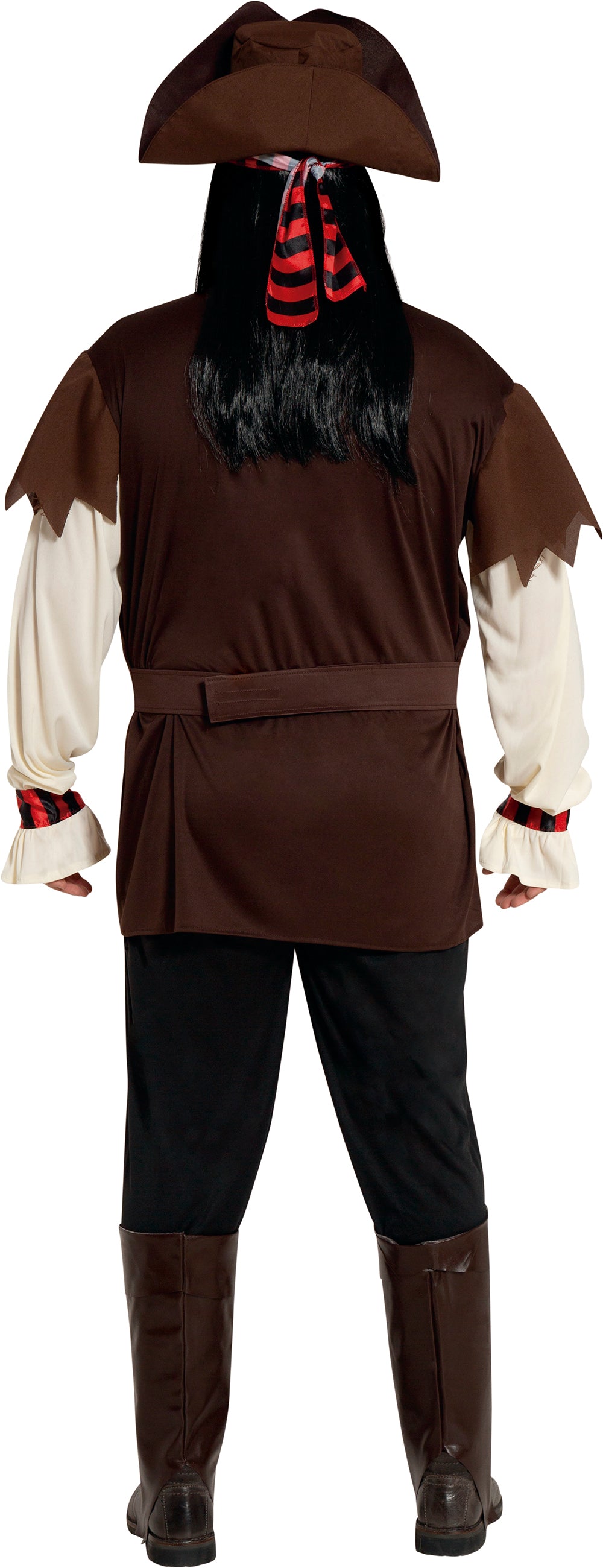 GP86505 – Pirat Abenteuer Kostüm Karneval Fasching – Größe: 54 - 56 (XL) – Farbe: Braun