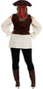 GP86504 – Pirat Karneval Seefahrer Abenteuerkostüm – Größe: 44 - 46 (XL) – Farbe: Braun