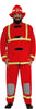 GP84323 – Feuerwehrheld Karneval Kostüm – Größe: 54 - 56 (XL) – Farbe: Rot