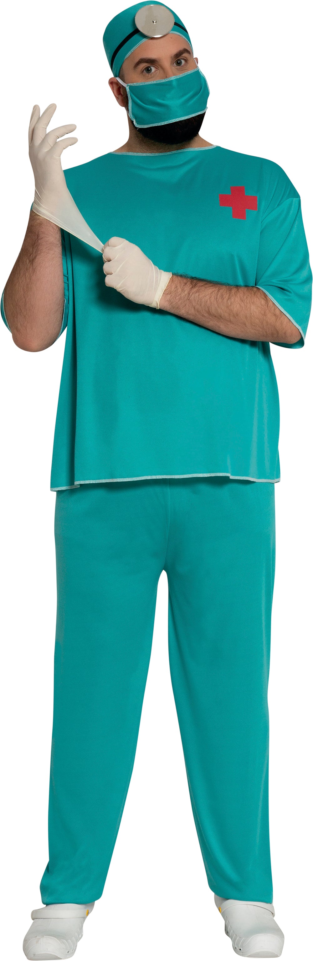 GP80223 – Arzt Kostüm Chirurg Karneval Outfit – Größe: 54 - 56 (XL) – Farbe: Blau