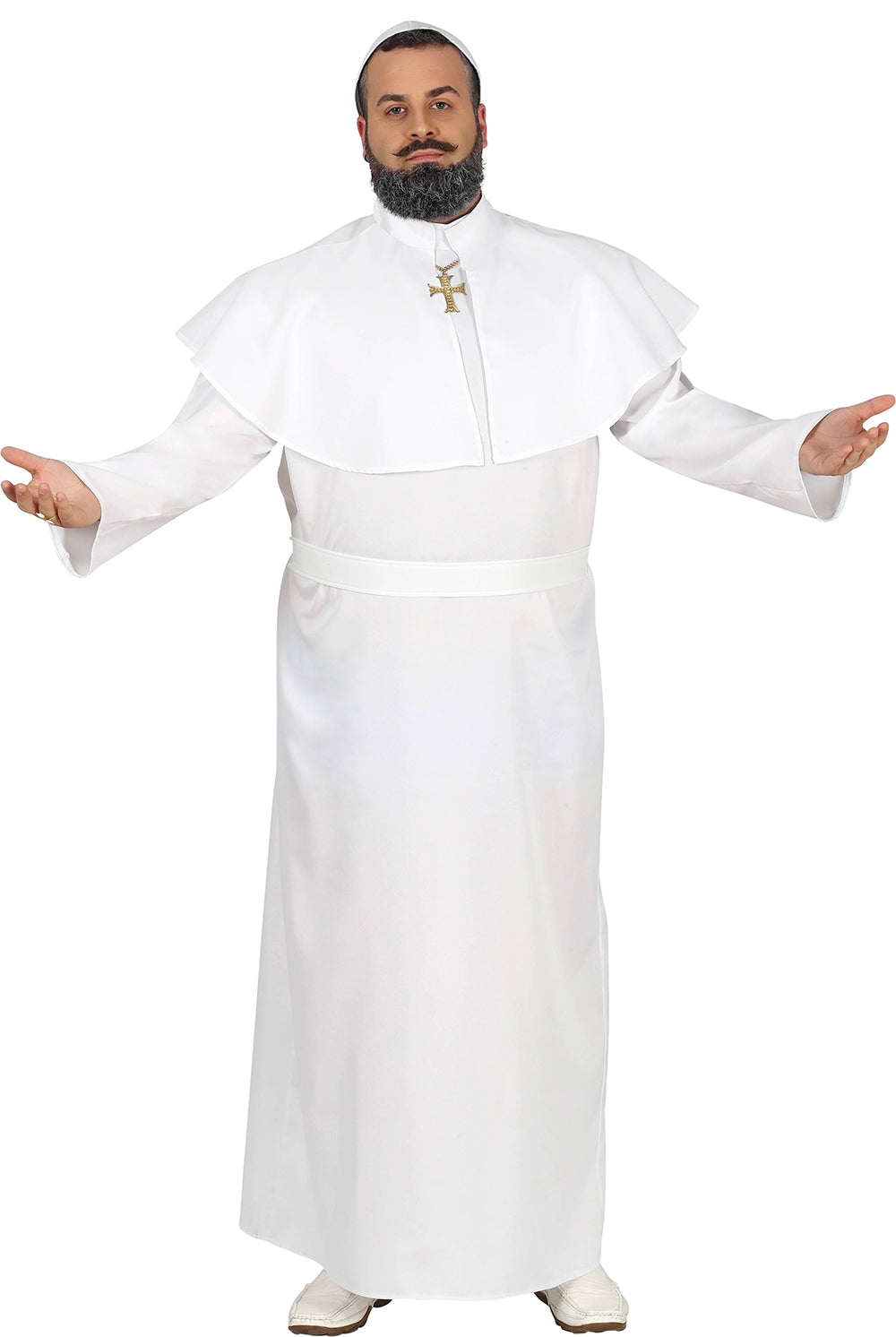 GP80418 – Religiöse Festtagsgewänder Priesterkostüm – Größe: 54 - 56 (XL) – Farbe: Weiß