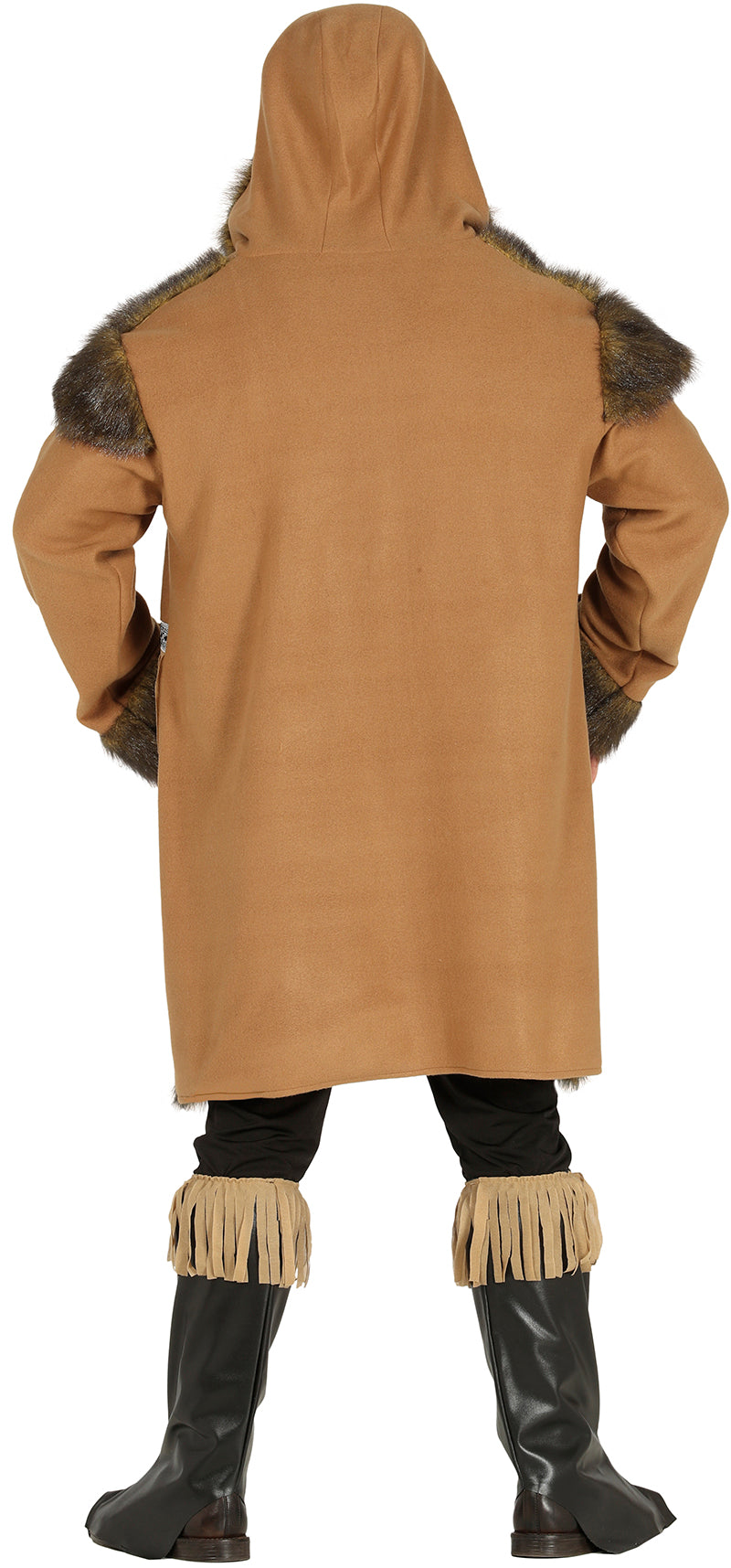 GP88160 – Weltkultur Kapuzenmantel Eskimo – Größe: 48 - 50 (M), 52 - 54 (L) – Farbe: Braun, Ansicht 2