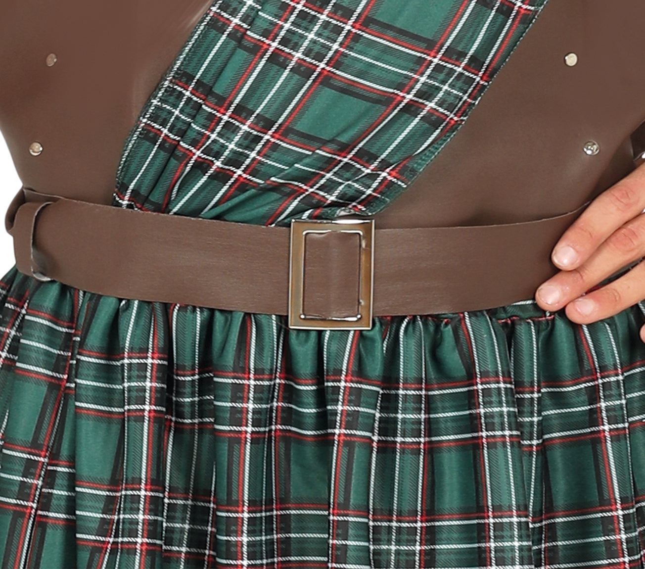 GP88167 – Krieger Schotte Kostüm Karneval – Größe: 48 - 50 (M) – Farbe: Braun