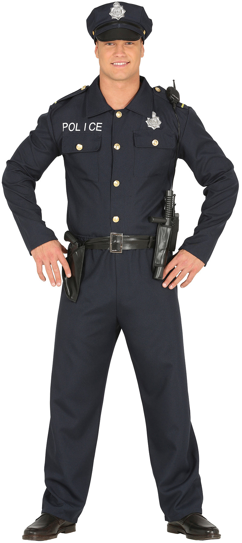 GP88171 – Polizei Cowgirl Kostüm Faschingsklassiker – Größe: 48 - 50 (M) – Farbe: Blau