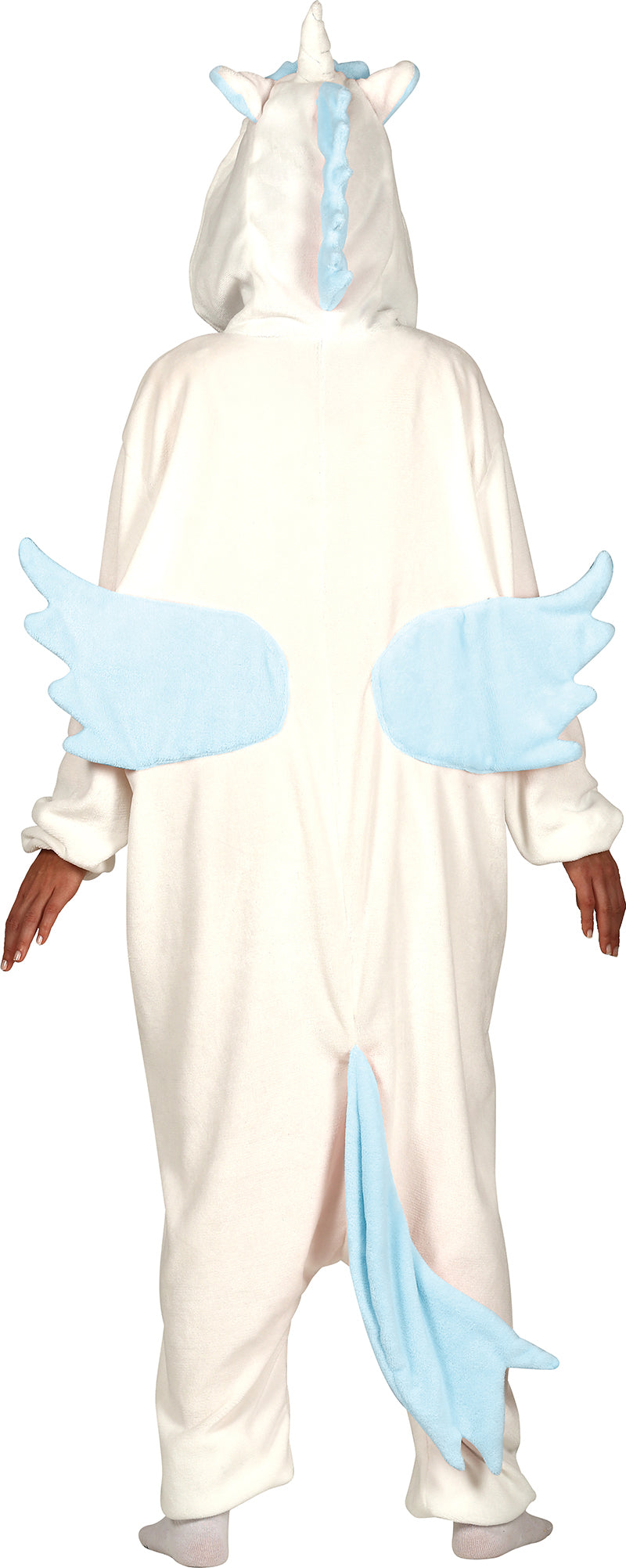 GP88178 – Einhorn Kigurumi Karneval Kostüm – Größe: 42 - 44 (L) – Farbe: Blau
