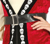 GP88188 – Piratenkapitän Faschingsoutfit Schädel – Größe: 42 - 44 (L) – Farbe: Rot