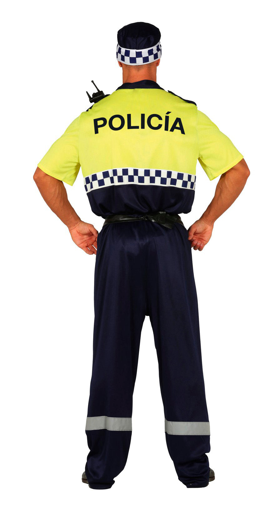 GP88190 – Polizei Uniform Karneval Kostüm Cap – Größe: 48 - 50 (M) – Farbe: Gelb
