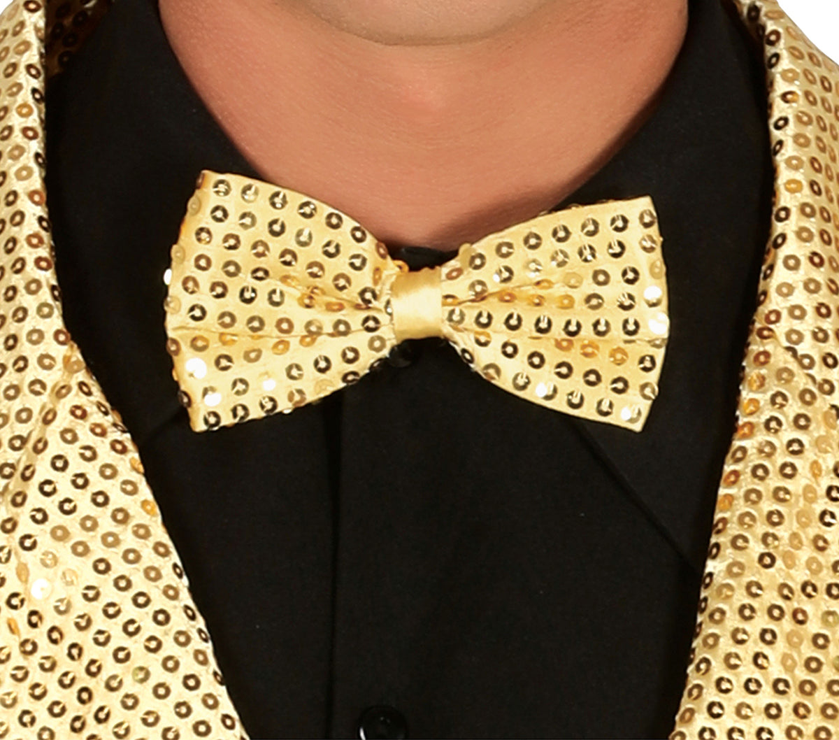 GP88195 – Pailletten Goldjackett Eleganter Glanz – Größe: 52 - 54 (L) – Farbe: Gold