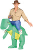 GP88207 – Dinosaurier Karneval Kostüm Aufblasbar – Größe: 52 - 54 (L) – Farbe: Grün