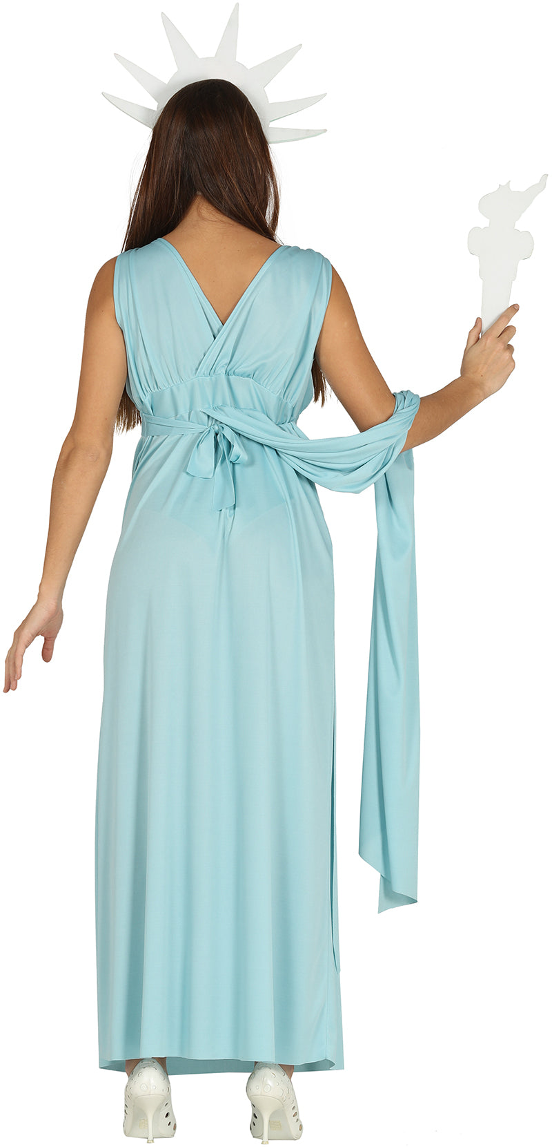 GP88242 – Amerika Freiheiten Fackel Kostüm Blau – Größe: 42 - 44 (L) – Farbe: Blau