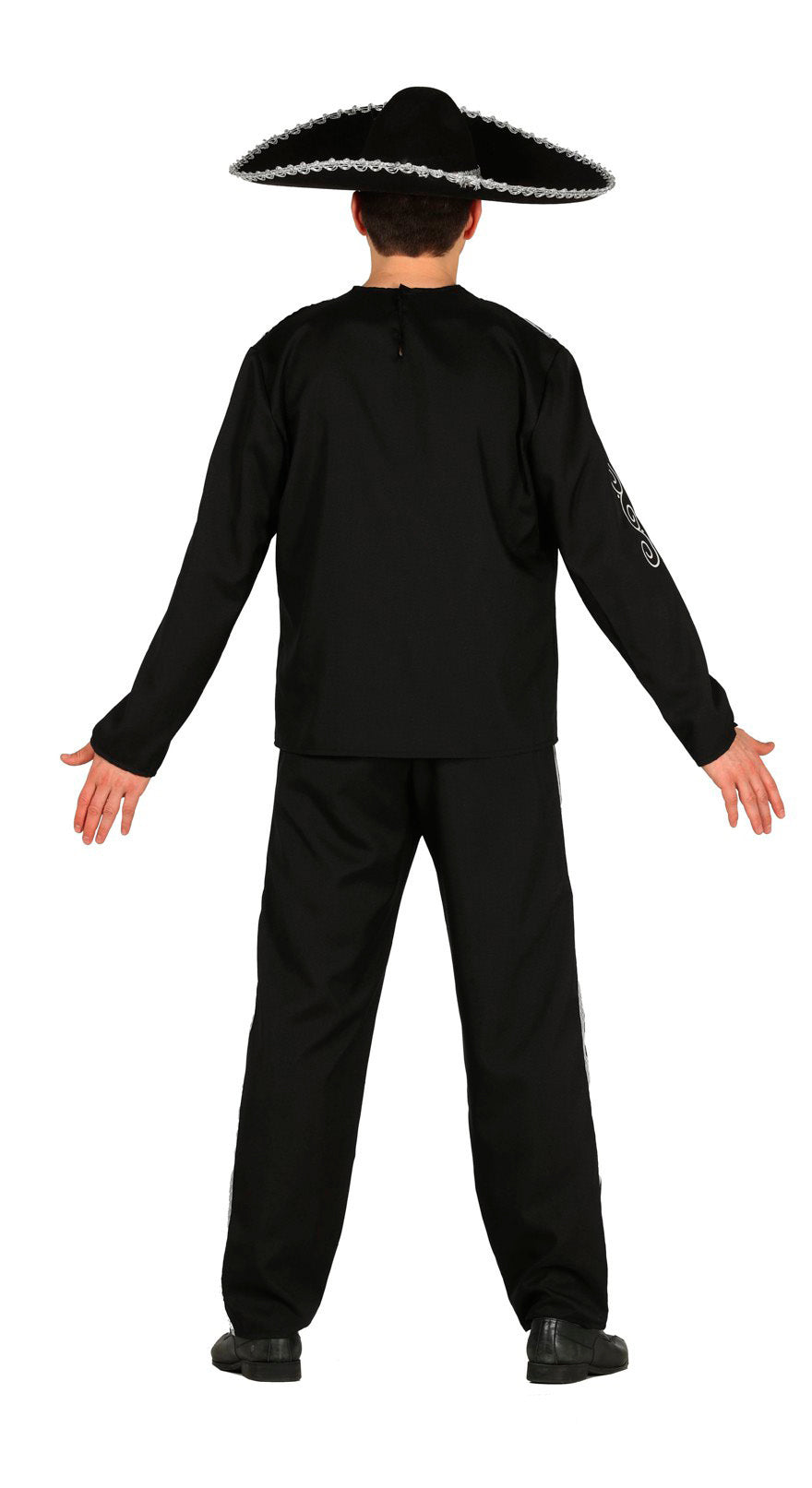 GP88246 – Mexiko Karneval Kostüm Traditionelle Tracht – Größe: 52 - 54 (L) – Farbe: Schwarz