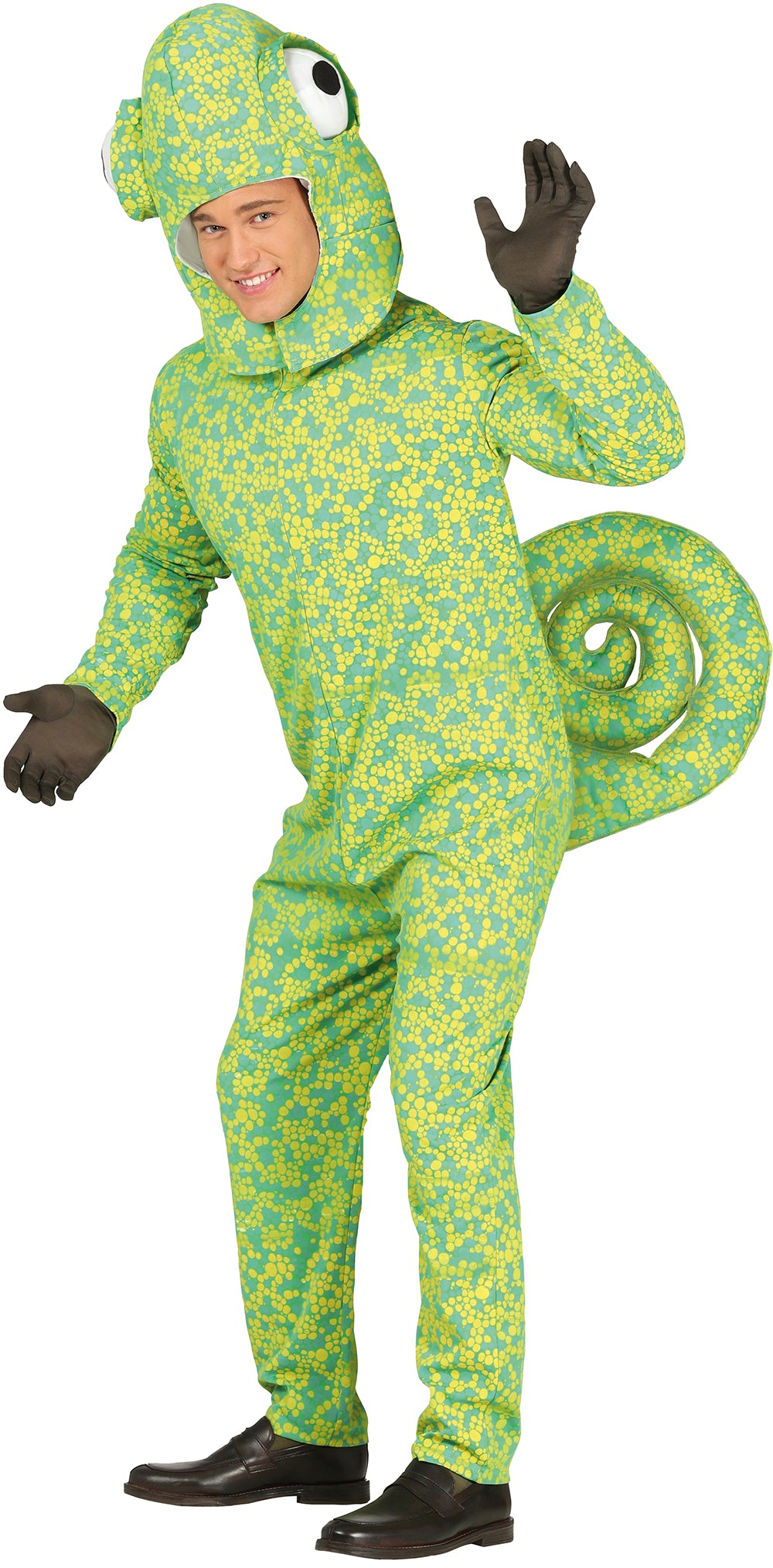GP88268 – Tierisches Chamäleon Karneval Kostüm – Größe: 48 - 50 (M) – Farbe: Grün
