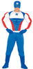 GP88280 – Superheld Maske Abenteuerfigur Kostüm – Größe: 48 - 50 (M) – Farbe: Blau