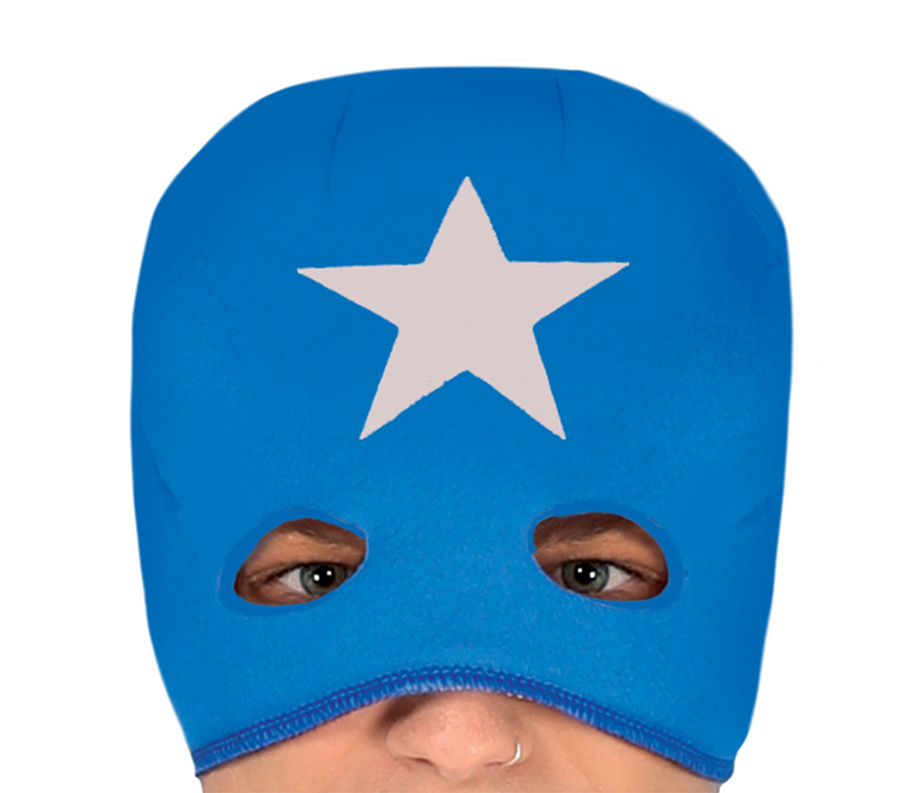 GP88280 – Superheld Maske Abenteuerfigur Kostüm – Größe: 52 - 54 (L) – Farbe: Blau