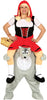GP88285 – Märchenwolf Kostüm Karneval Fantasiewelt – Größe: 52 - 54 (L) – Farbe: Rot