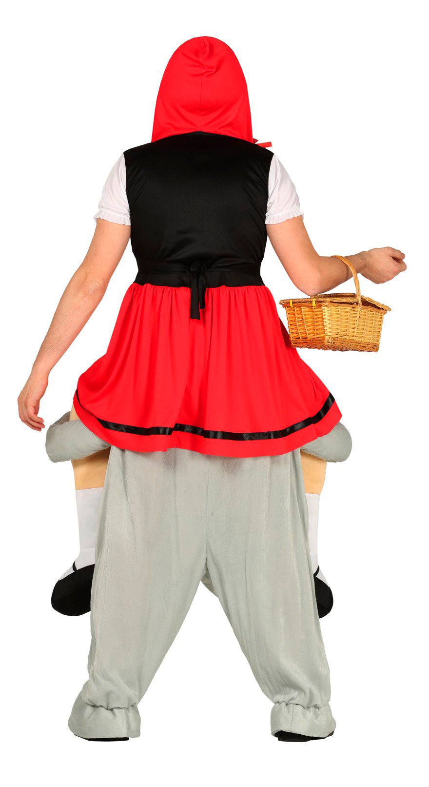 GP88285 – Märchenwolf Kostüm Karneval Fantasiewelt – Größe: 52 - 54 (L) – Farbe: Rot