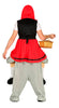 GP88285 – Märchenwolf Kostüm Karneval Fantasiewelt – Größe: 52 - 54 (L) – Farbe: Rot