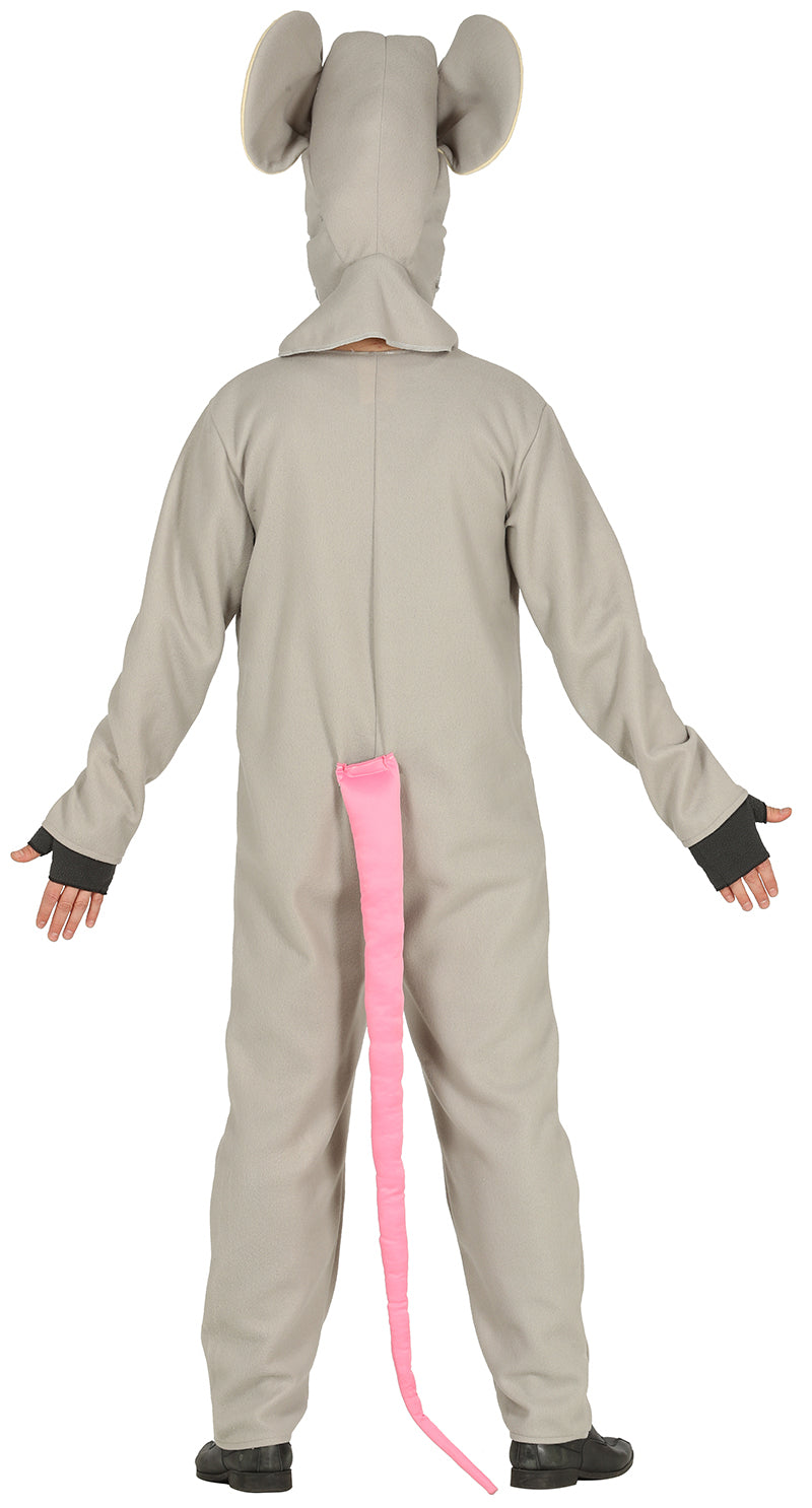 GP88287 – Tier Maskerade Maus Kostüm – Größe: 48 - 50 (M) – Farbe: Grau