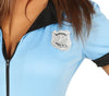 GP88294 – Polizei Kostüm Karneval Blau Schwarz – Größe: 36 - 38 (S) – Farbe: Blau