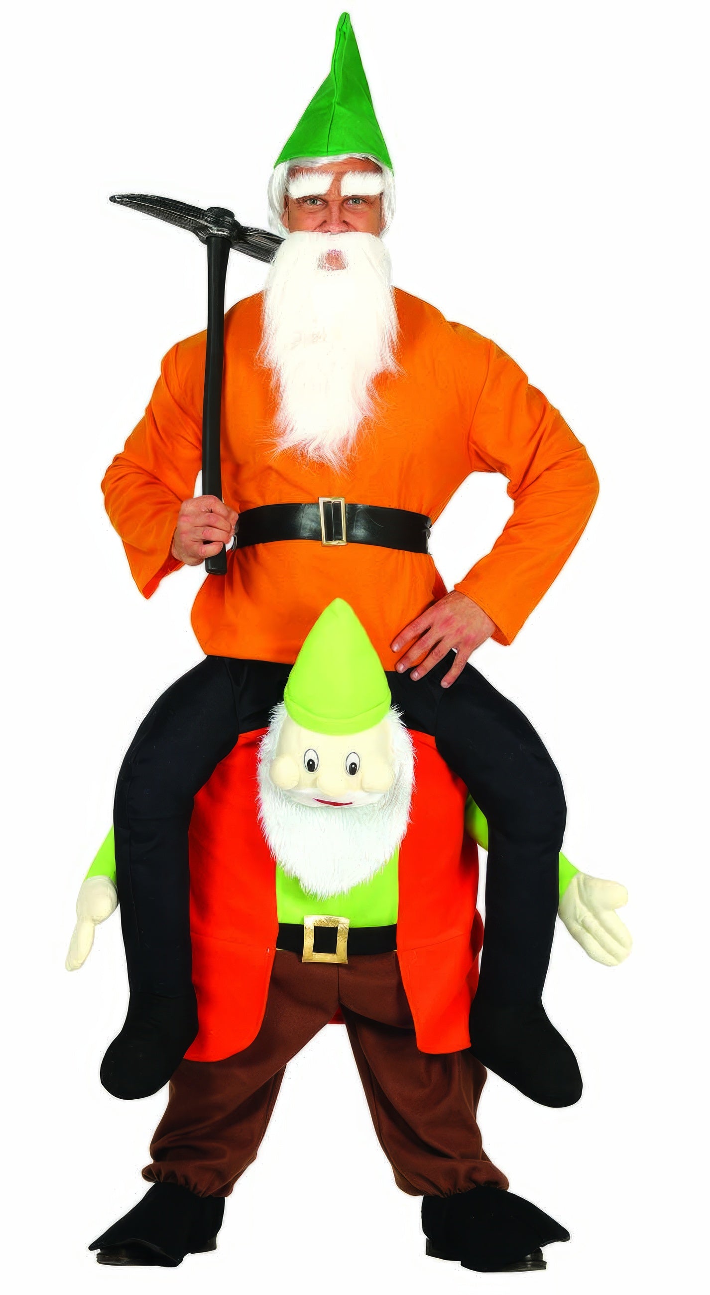 GP88297 – Zwerg Huckepack Karneval Faschingskostüm – Größe: 52 - 54 (L) – Farbe: Mehrfarbig