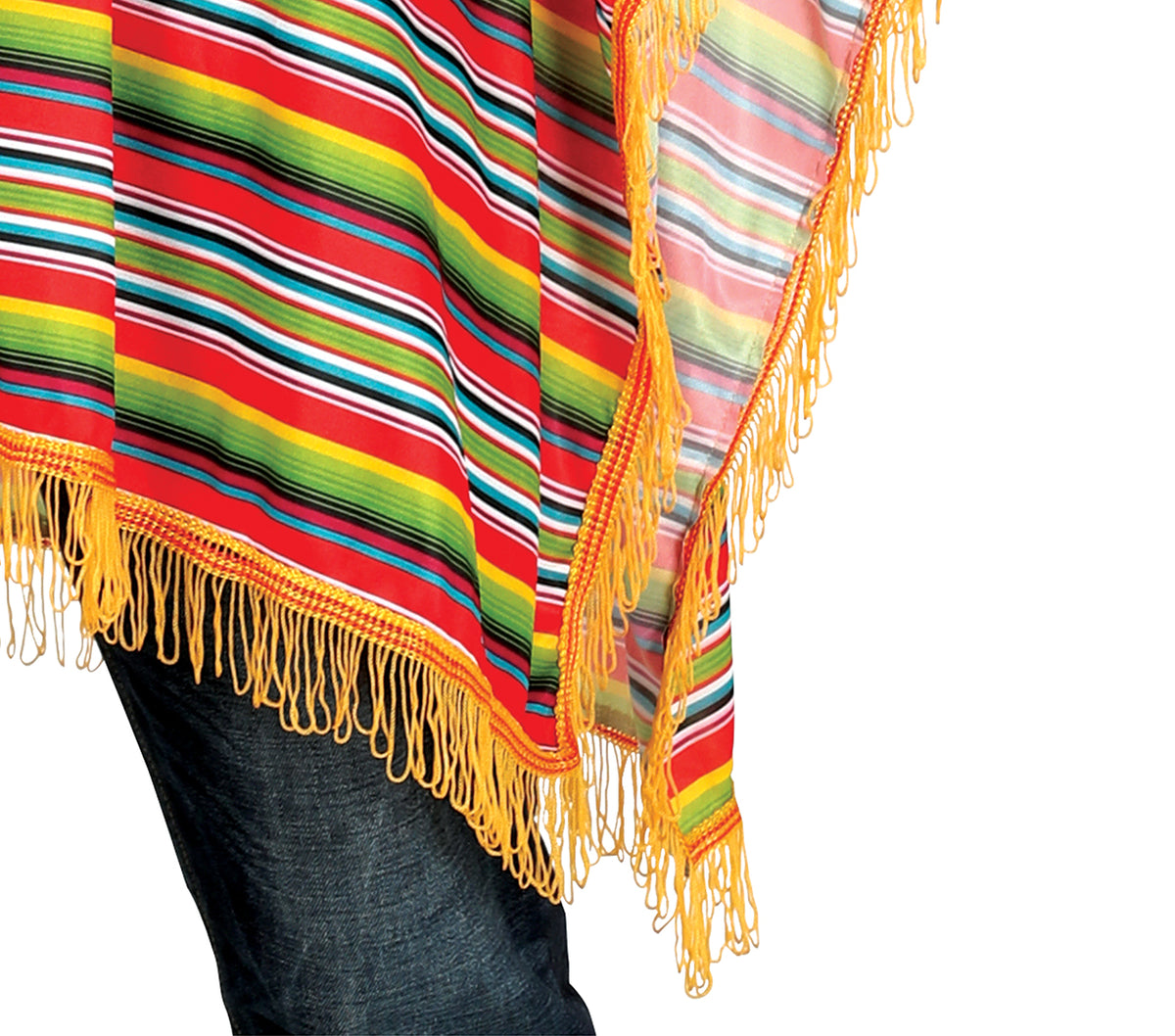GP88302 – Mexiko Poncho Karneval Fasching – Größe: 52 - 54 (L) – Farbe: Mehrfarbig