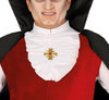 GP88314 – Vampir Halloween Kleid Mantel Rote Weste – Größe: 52 - 54 (L) – Farbe: Grau