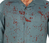GP88336 – Halloween Psycho Maske Blutige Horror – Größe: 48 - 50 (M) – Farbe: Grau