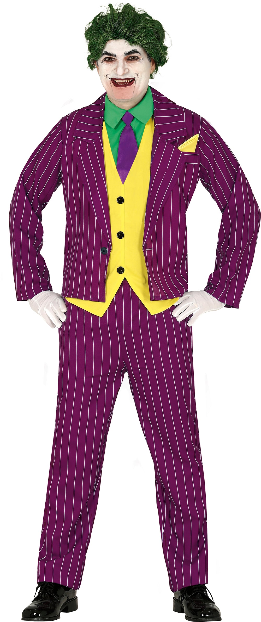 GP88705 – Mr Smile Bösewicht Narr Kostüm – Größe: 54 - 56 (XL) – Farbe: Lila